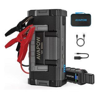 Batería De Coche Jump Starter Avapow 6000a Para Gas/diésel D Batería De Coche Jump Starter Avapow 6000a Para Gas/diésel D