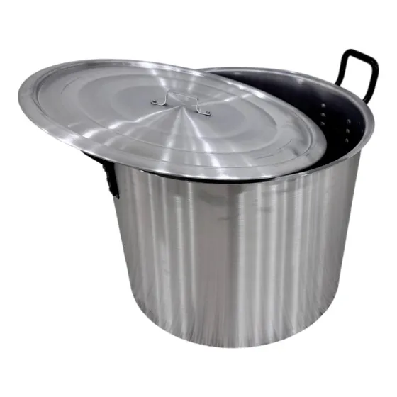 Olla En Aluminio Sopera De 80lt Con Tapa