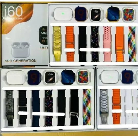 2 Relojes Smartwatch I60 Suit12 En 1 Con Auriculares