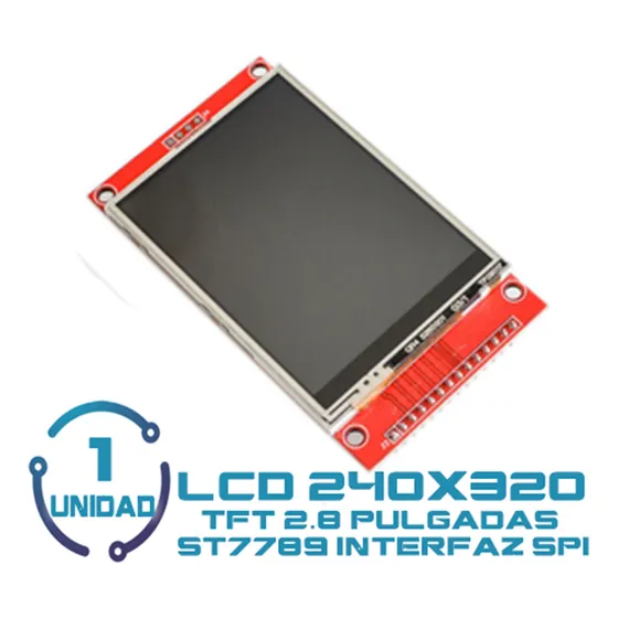 Display Pantalla Lcd 240x320 2.8 Pulgada Spi St7789arduino