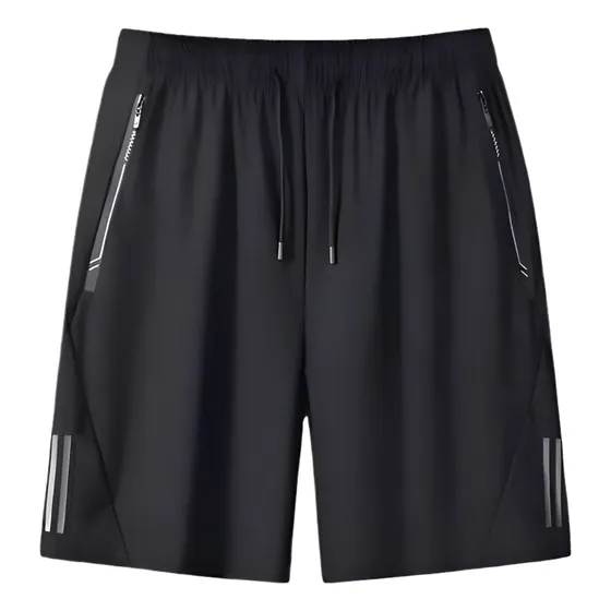 Short Masculino Bermuda 2 Bolsos Zíper Secagem Rápida Fina