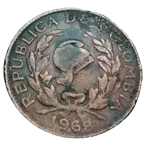 Colombia Moneda 5 Centavos 1968