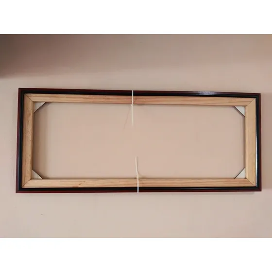 Marco De Cañuela De Madera Marquetería 100cms X 40cms Usada