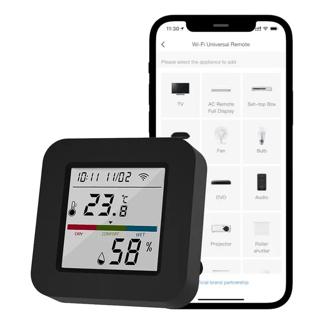 3 En1 Control Remoto Termómetro Higrómetro Wifi Alexa Google
