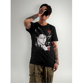 Camiseta Levi Ackerman Attack On Titan Shingeki No Kyojin Camiseta Levi Ackerman Attack On Titan Shingeki No Kyojin