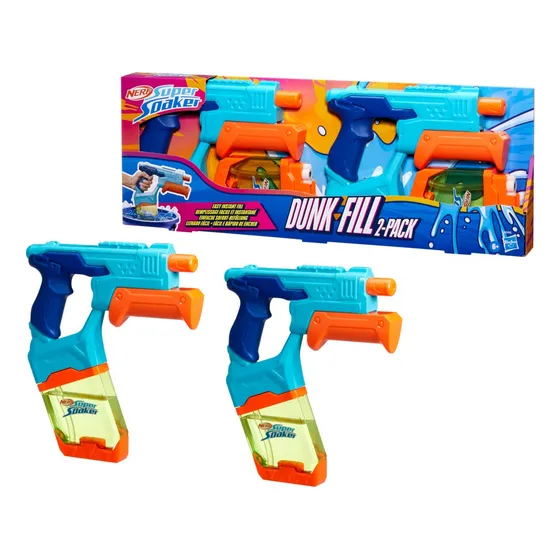 Lanzador De Agua Super Soaker Pack Doble Dunk-fill Azul