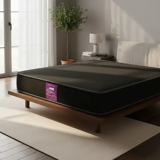 Colchón Resortes Flobal Línea Suave Super King Negro 200x200 Negro
