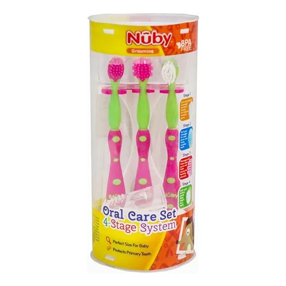 Nuby Set Cepillos Dientes Bebe