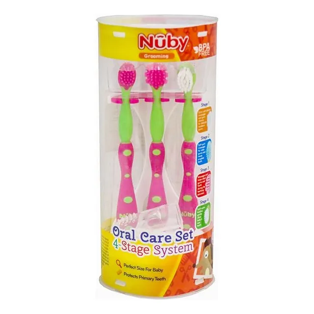 Nuby Set Cepillos Dientes Bebe