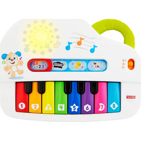 Piano Iluminador Para Aprender Sonidos Tontos De Fisherprice