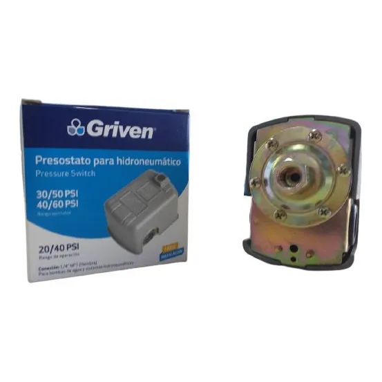 Presostato Para Hidroneumatico Griven 20-40 Psi