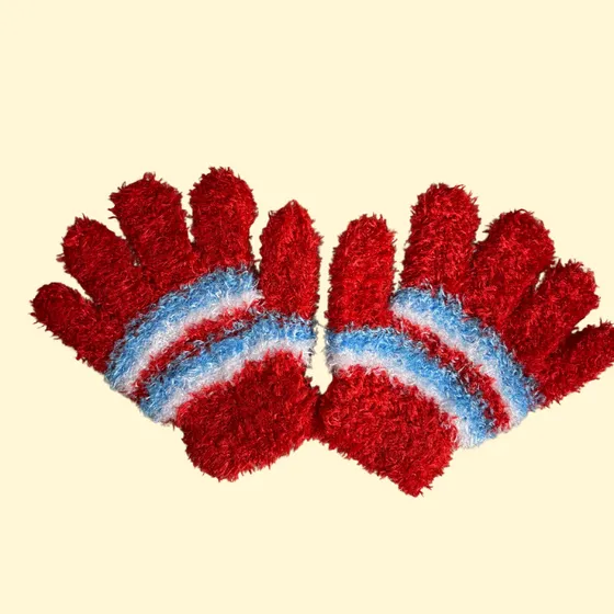 Luva Infantil De Lã Para Inverno Com Diversas Cores
