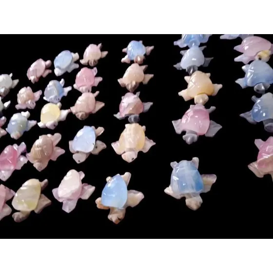 100 Figuras Tortugas De 4 Cm Onix Mármol Mayoreo 