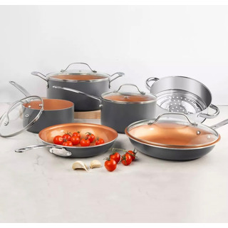 Batería De Cocina Cooper Gotham 10 Pzs Antiadherente Batería De Cocina Cooper Gotham 10 Pzs Antiadherente