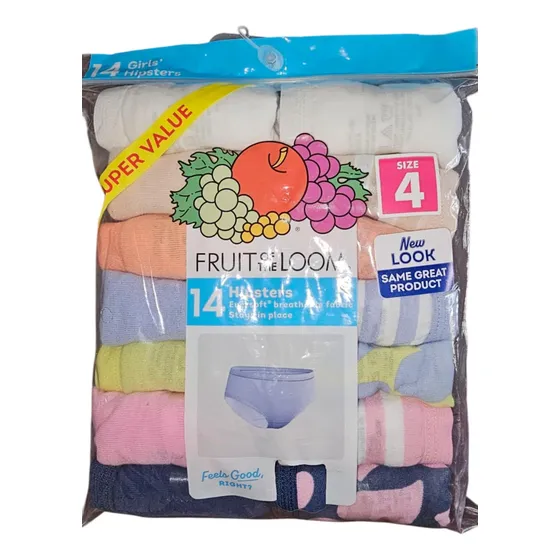 Pantaletas Pantys Blumer, Fruit Of The Loom Niñas Algodon