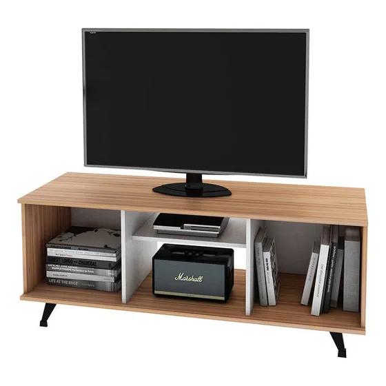 Rack Mesa Para Tv Led Mt4001 Centro Estant Color Blanco paraíso