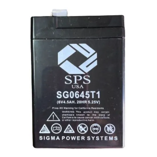 Bateria 6v 4.5a 6 Voltio Rb645 Lámpara Emergencia Ventilador