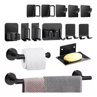 Juego De Accesorios Para Baño Toallero 304 Inoxidable 14 Pzs Juego De Accesorios Para Baño Toallero 304 Inoxidable 14 Pzs