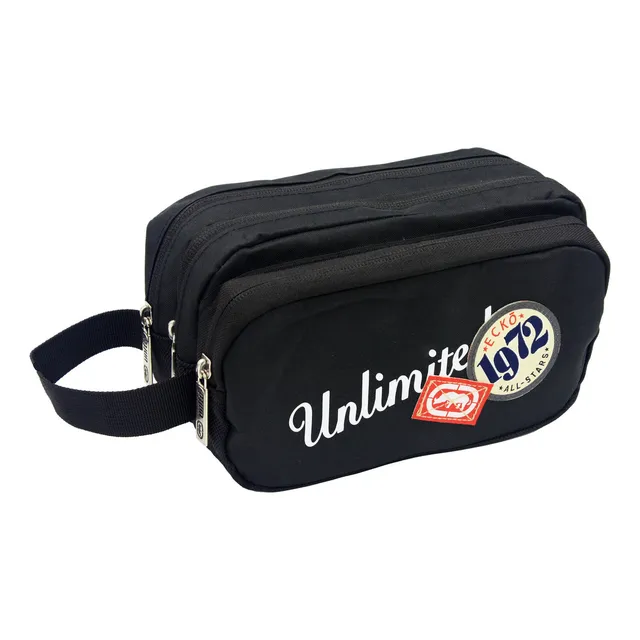 Lapicera 3 Cierres Estuche Organizador Ecko Unltd Color Negro 213