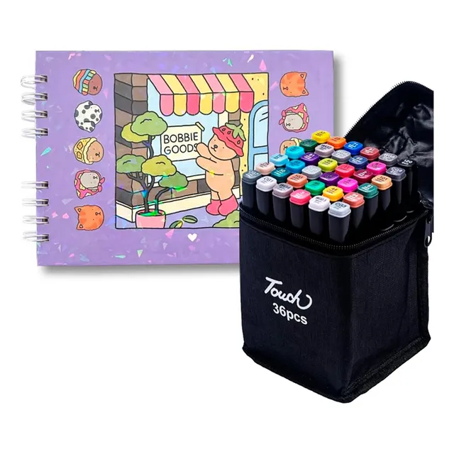 Livro Bobbie Para Colorir + Canetas Premium