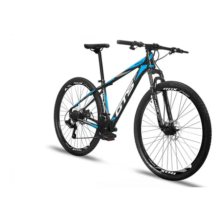 Bicicleta Aro 29 Gts Alumínio Rdx 24v Freio A Disco Cor Preto/azul Tamanho Do Quadro 21