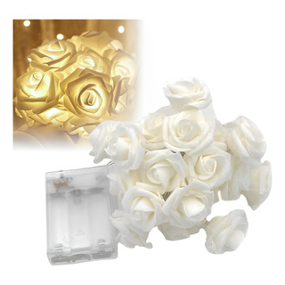 Cadena De Luces Led De Rosas Que Funciona Con Pilas 6m 40led Cadena De Luces Led De Rosas Que Funciona Con Pilas 6m 40led