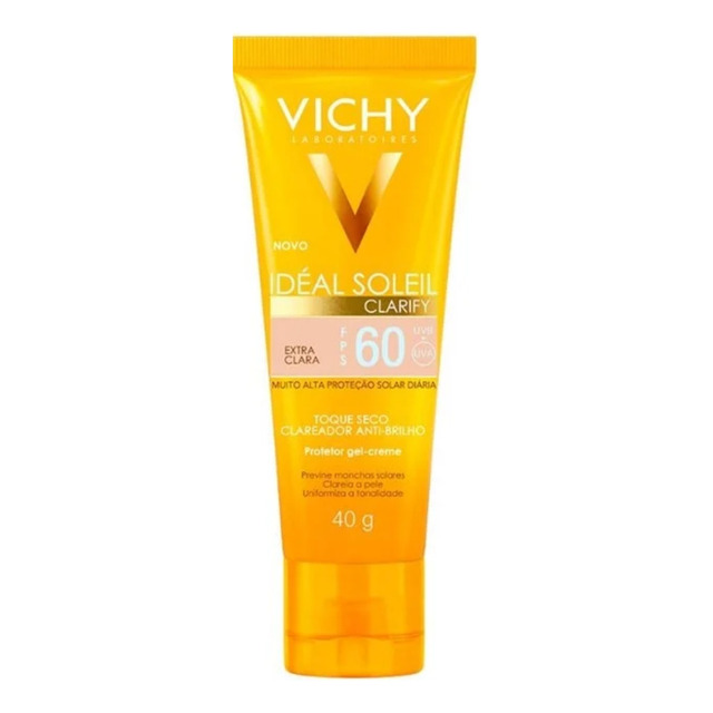 Protetor Solar Facial Idéal Soleil Clarify Fps60 Extra Clara Vichy
