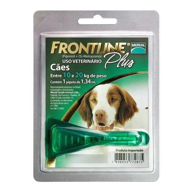 Merial Frontline Plus Perro - 10 Kg - 20 Kg - 1 - Unidad - 1