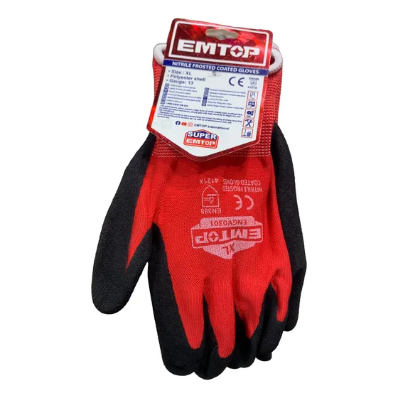 Guantes Emtop Mecanica Precision Polyester Nitrilo