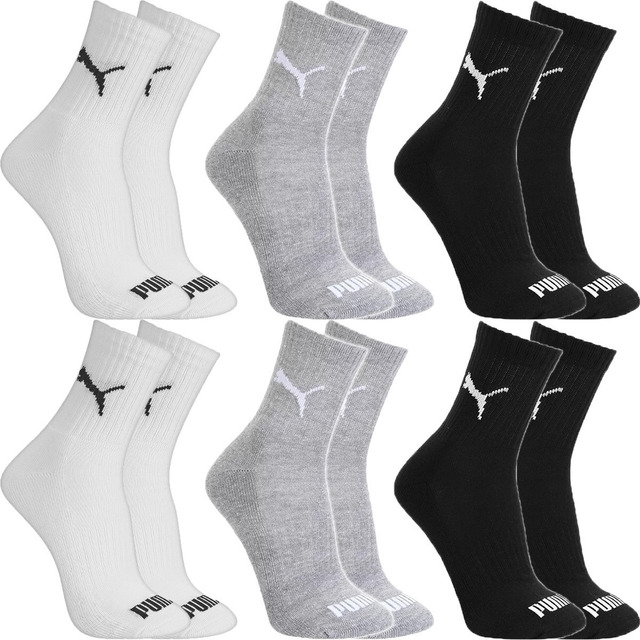 Kit 6 Pares Meias Puma Cano Médio Alto Atoalhada Original Kit 6 Pares Meias Puma Cano Médio Alto Atoalhada Original