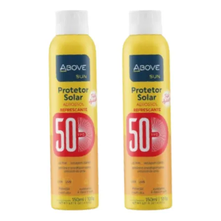 Kit 2 Filtro Solar Protetor Above Fator 50fps Spray 150ml