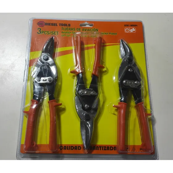 Set De Tijeras De Aviación 3 Pcs Diesel Tools