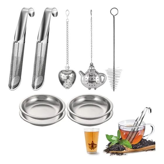 Colador De Té De Acero Inoxidable 304 Juego De 9 Piezas