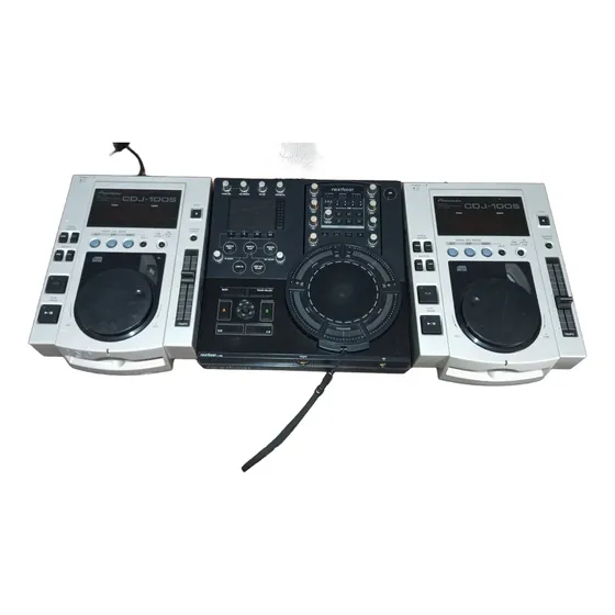 Par De Cdj Pionner Cdj100s + Controladora Nextbeat-x1000 #av Cinza