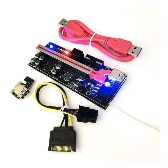 Riser 1x A 16x V009c Plus Pcie Cable Usb3.0 Cripto Miner Btc