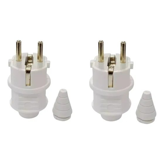 Pack 2 Enchufe Macho Generador Schuko 16 Amp