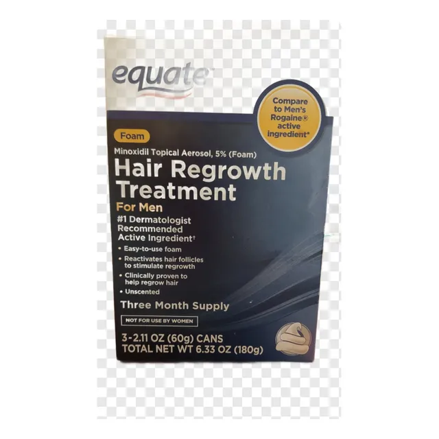 Minoxidil Espuma Foam Al 5% Barba Cabello Equate