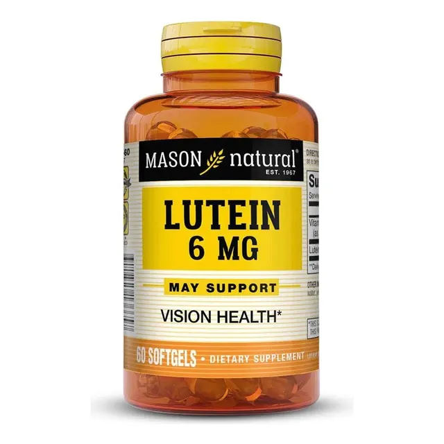 Luteína 6mg Mason Natural Salud Ocular 60 Capsulas Blandas