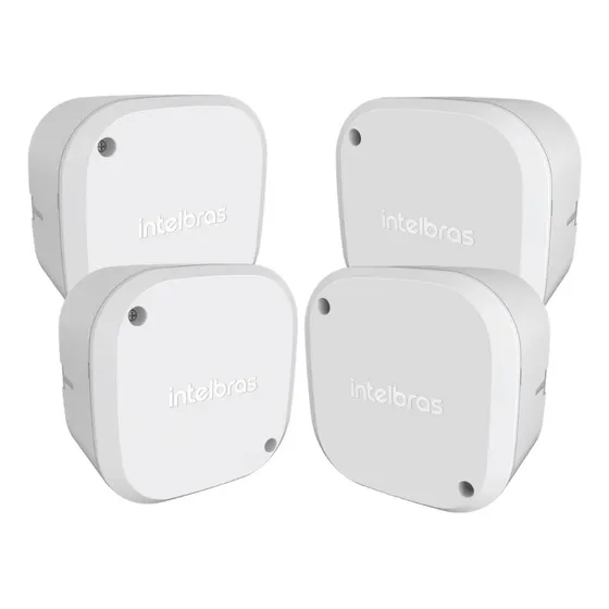 Kit 4 Caixas De Passagem P/ Cftv Câmera Vbox 1100 Intelbras