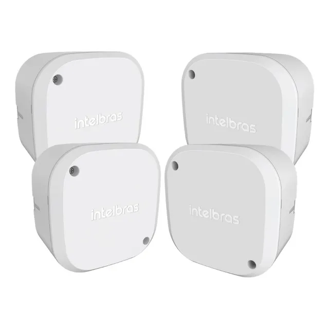Kit 4 Caixas De Passagem P/ Cftv Câmera Vbox 1100 Intelbras