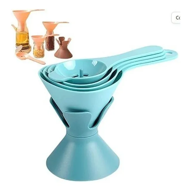 Kit Juego De 6 Embudos Multifuncional Para Cocina Filtro