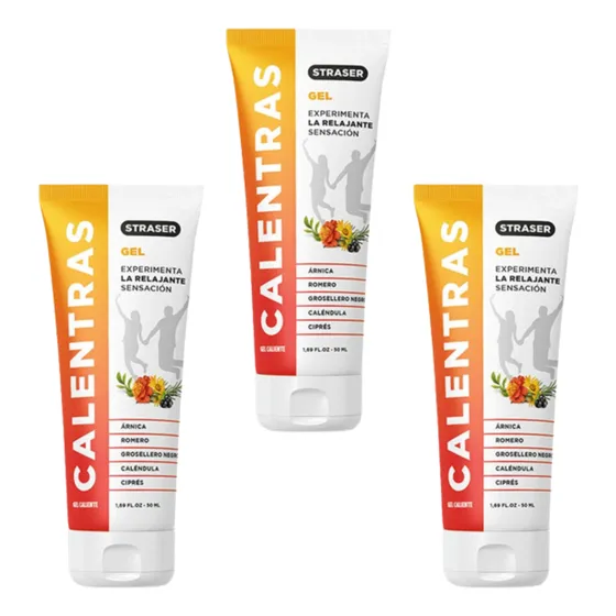 Calentras Gel Caliente Para Dolor Muscular Efectivo. Neutra