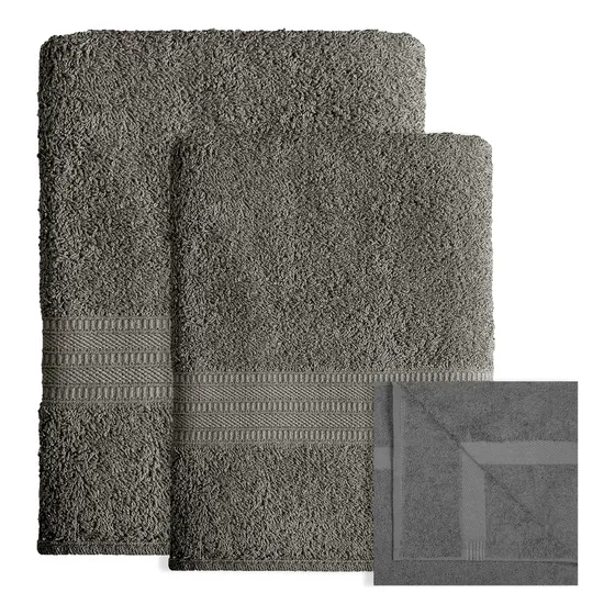 Toalla De Baño Sensación Ama De Casa Set 3 Piezas Magma
