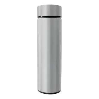 Garrafa Térmica Em Aço Inox Com Termômetro Led Digital 500ml Cor Prata