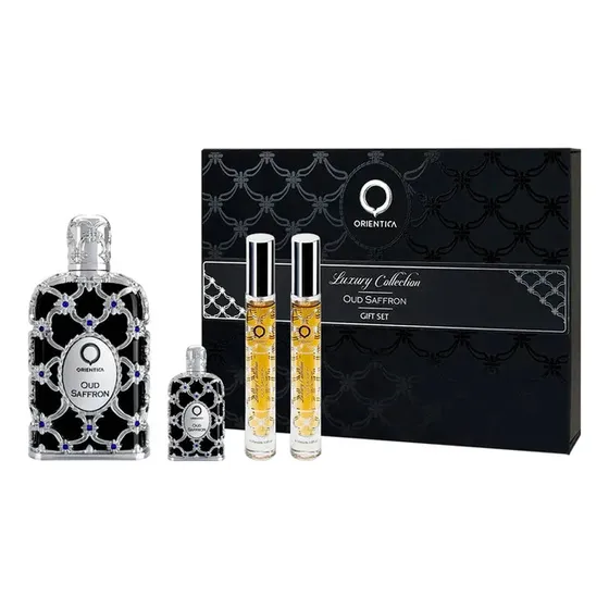 Set Orientica  Oud Saffron  80ml +min 7.5+2 Min 10 Ml