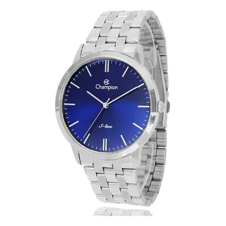 RelĂłgio Masculino Champion Original Prata Prova DĂĄgua Top Cor Do Bisel Prateado Cor Do Fundo Azul RelĂłgio Masculino Champion Original Prata Prova DĂĄgua Top Cor Do Bisel Prateado Cor Do Fundo Azul