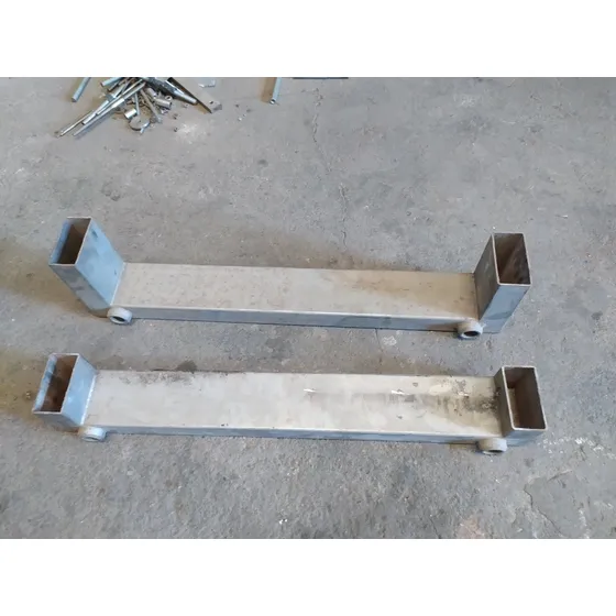 Tubo Estructural De Acero Inoxidable 12x6 Cm  91 Cm De Largo