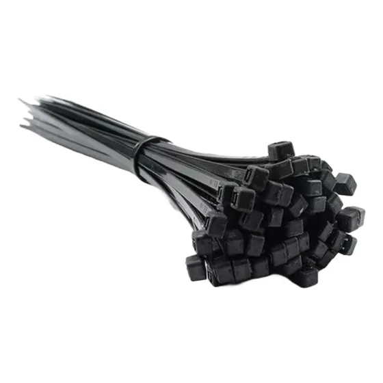 Tirraje Plástico Negro De 4x300mm (100 Und). Herra-ven