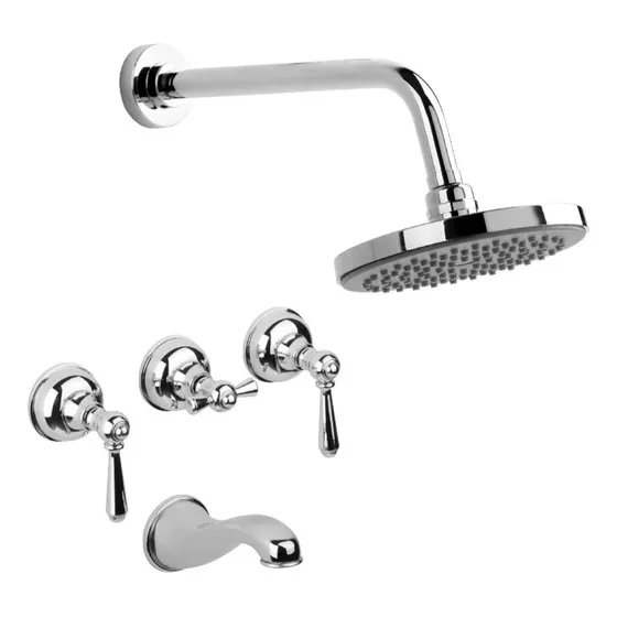 Grifería De Ducha Y Bañera Estalgrif Capri Lever Cromo