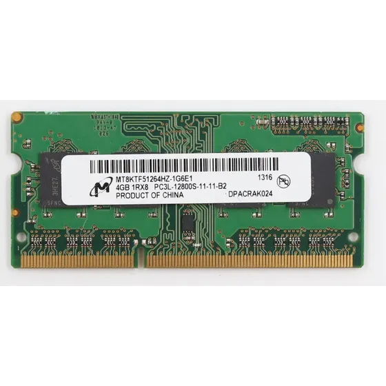 Memoria Ram Ddr3 1600mhz Micron 4gb Laptop